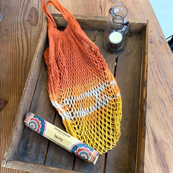 fire monkey Handbags - ✨HAND DYED FRENCH MKT STRING NET BAG SHORT HANDLE